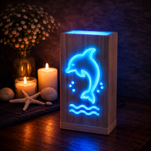 Lámpara RGB delfín