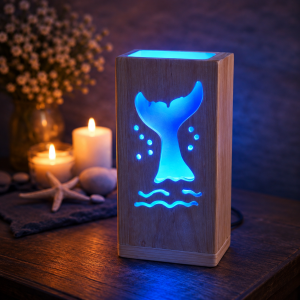 Lámpara RGB ballena
